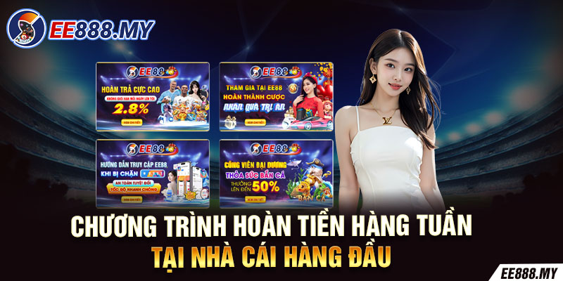 Chương trình hoàn tiền hàng tuần tại nhà cái hàng đầu